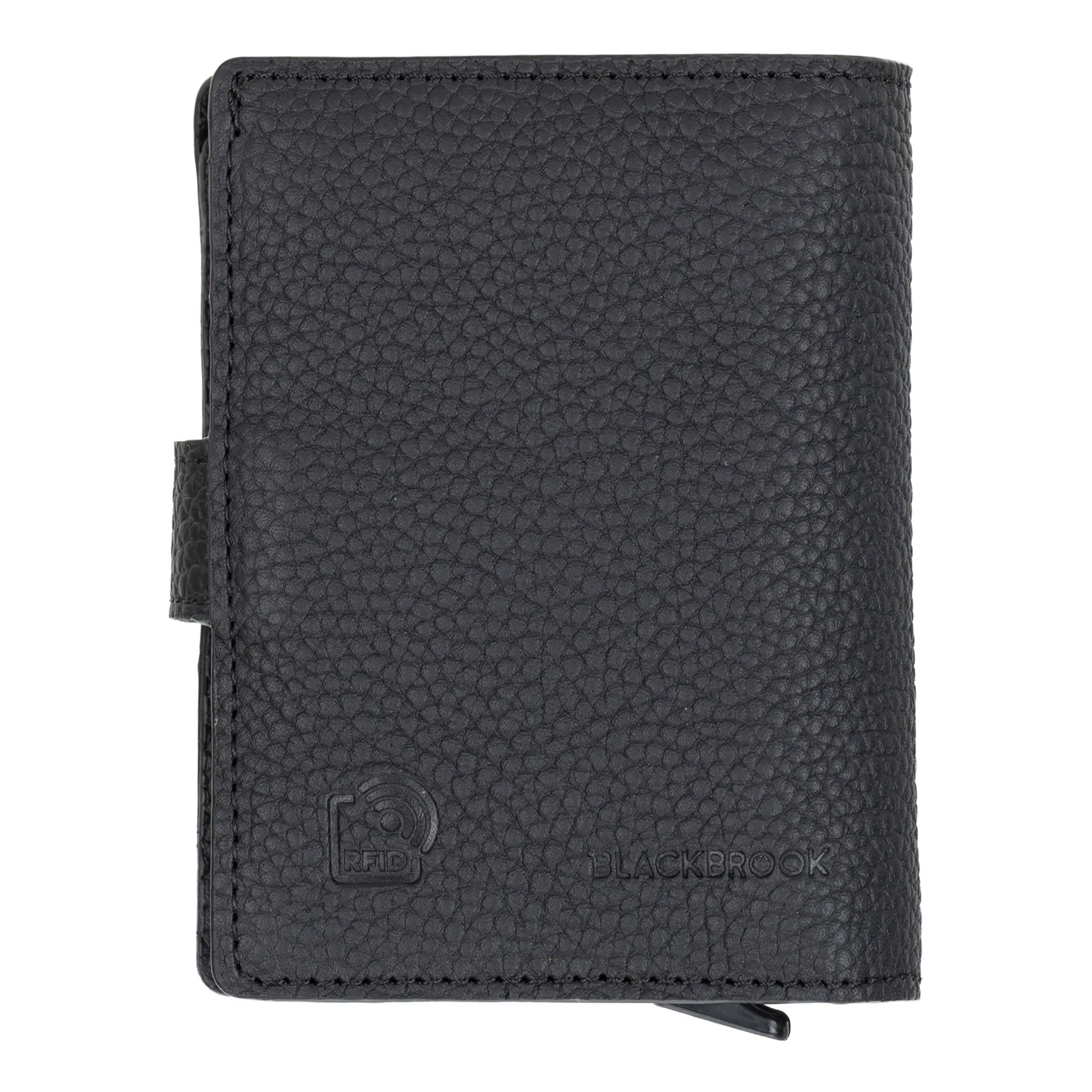 Max Slide Secure: RFID-Protected Wallet with Slide-Out Card, Cash Pocket & ID Slot, Pebble Black