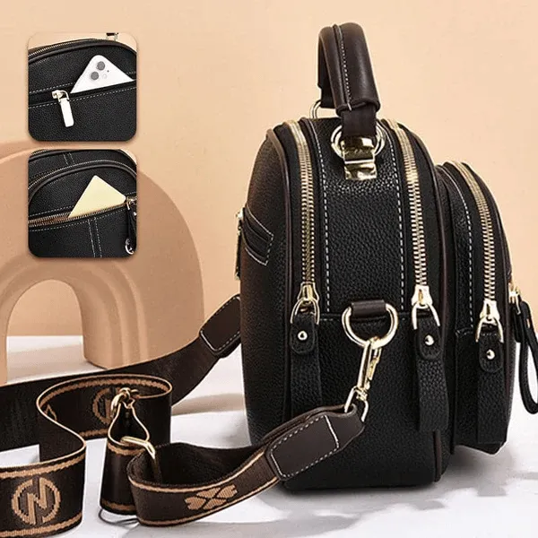 Molly - Stylish Leather Handbag with Shoulder Strap