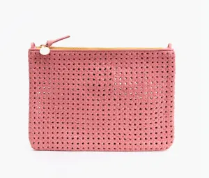 Petal Rattan Flat Clutch
