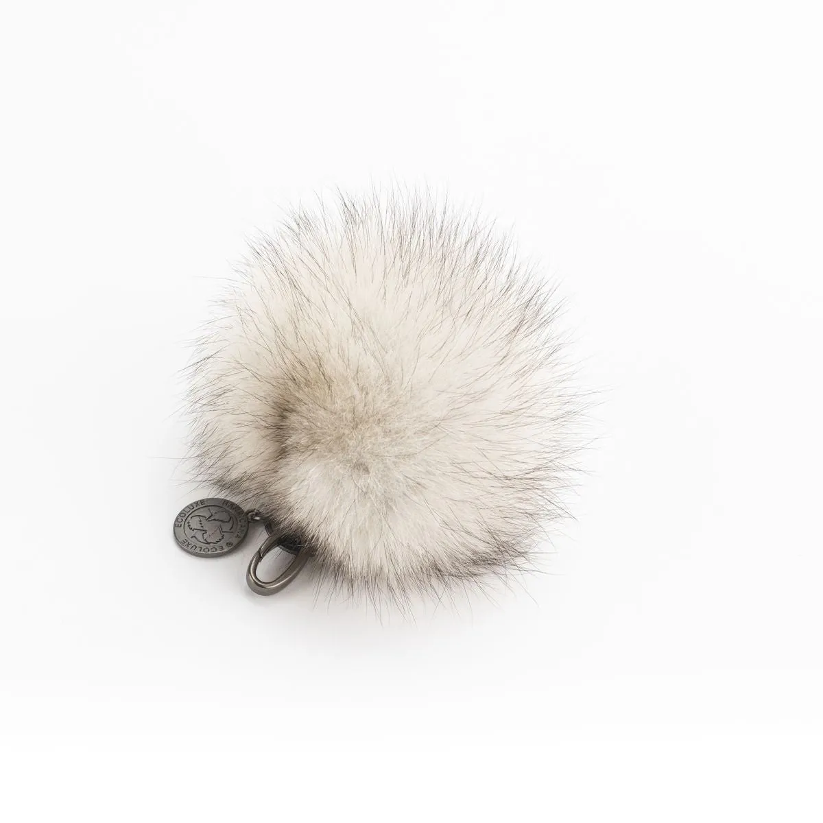 POMPON KEYCHAIN WITH UPCYCLED FUR