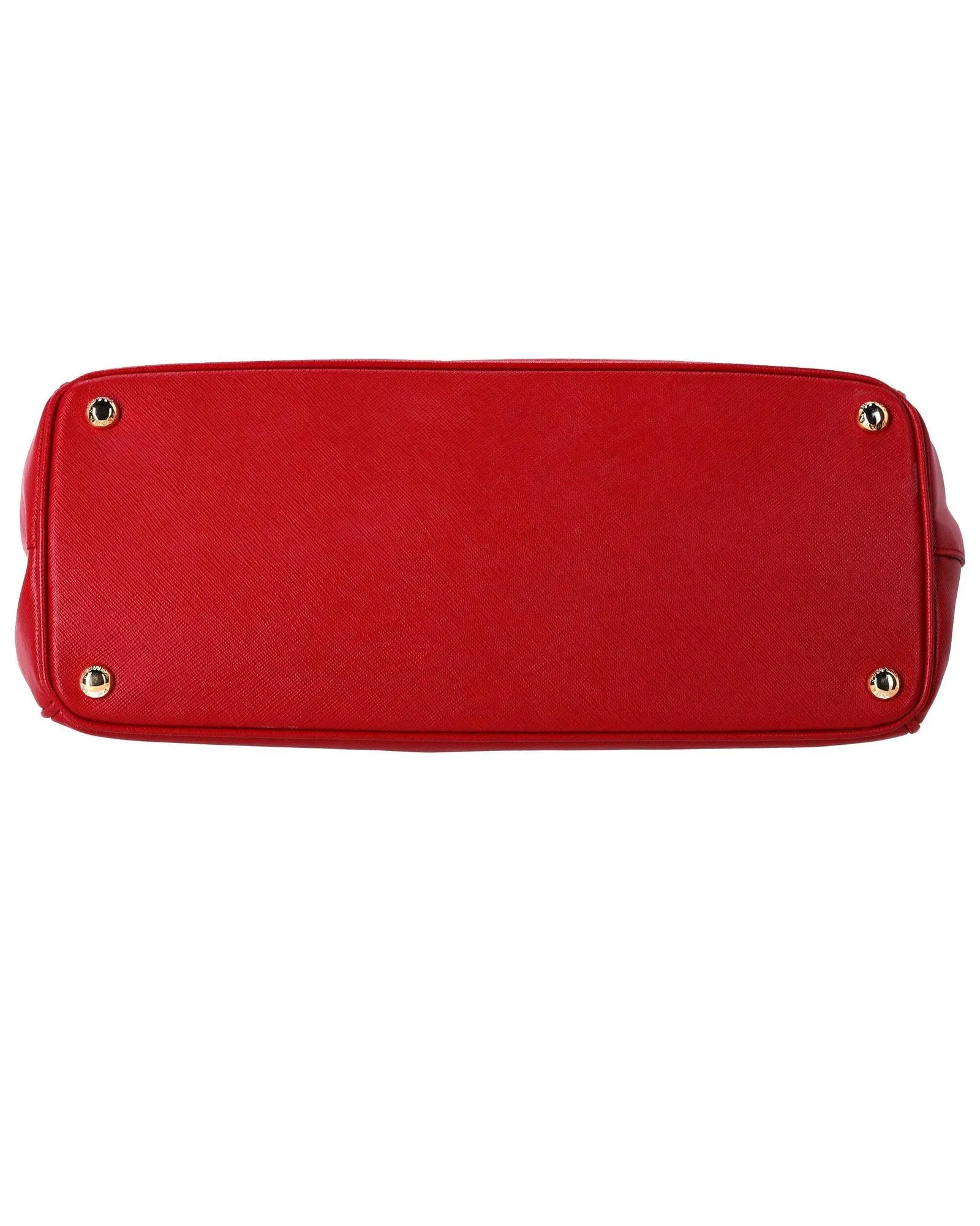 Red Saffiano Leather Large Galleria Handbag