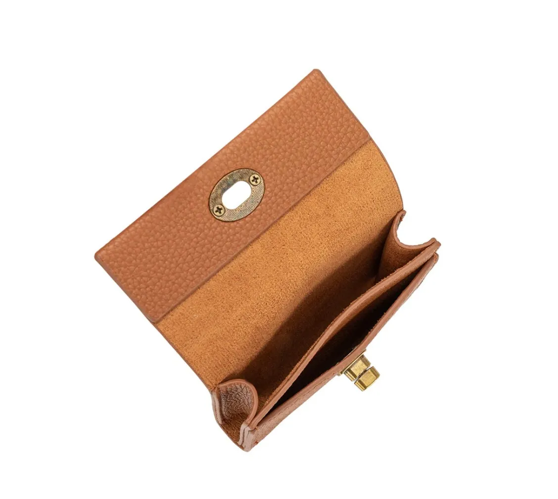 Rita Saddle Small Vegan Card Case Wallet | Melie Bianco