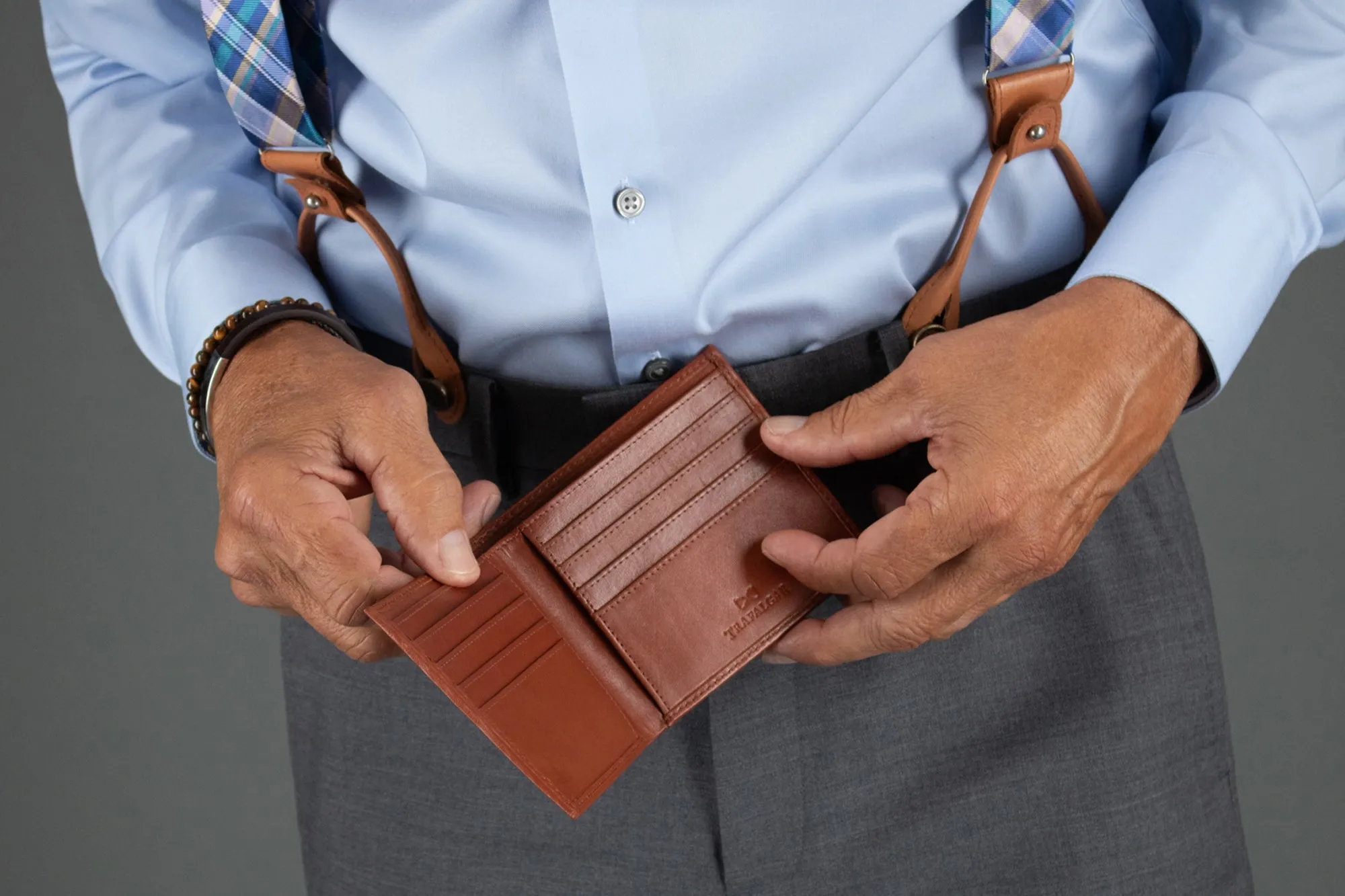 Sergio Genuine Leather 8-Slot Bi-Fold RFID Wallet