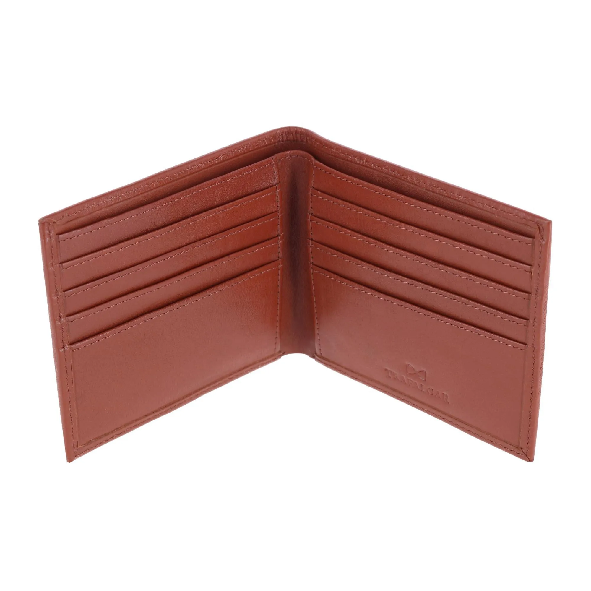 Sergio Genuine Leather 8-Slot Bi-Fold RFID Wallet