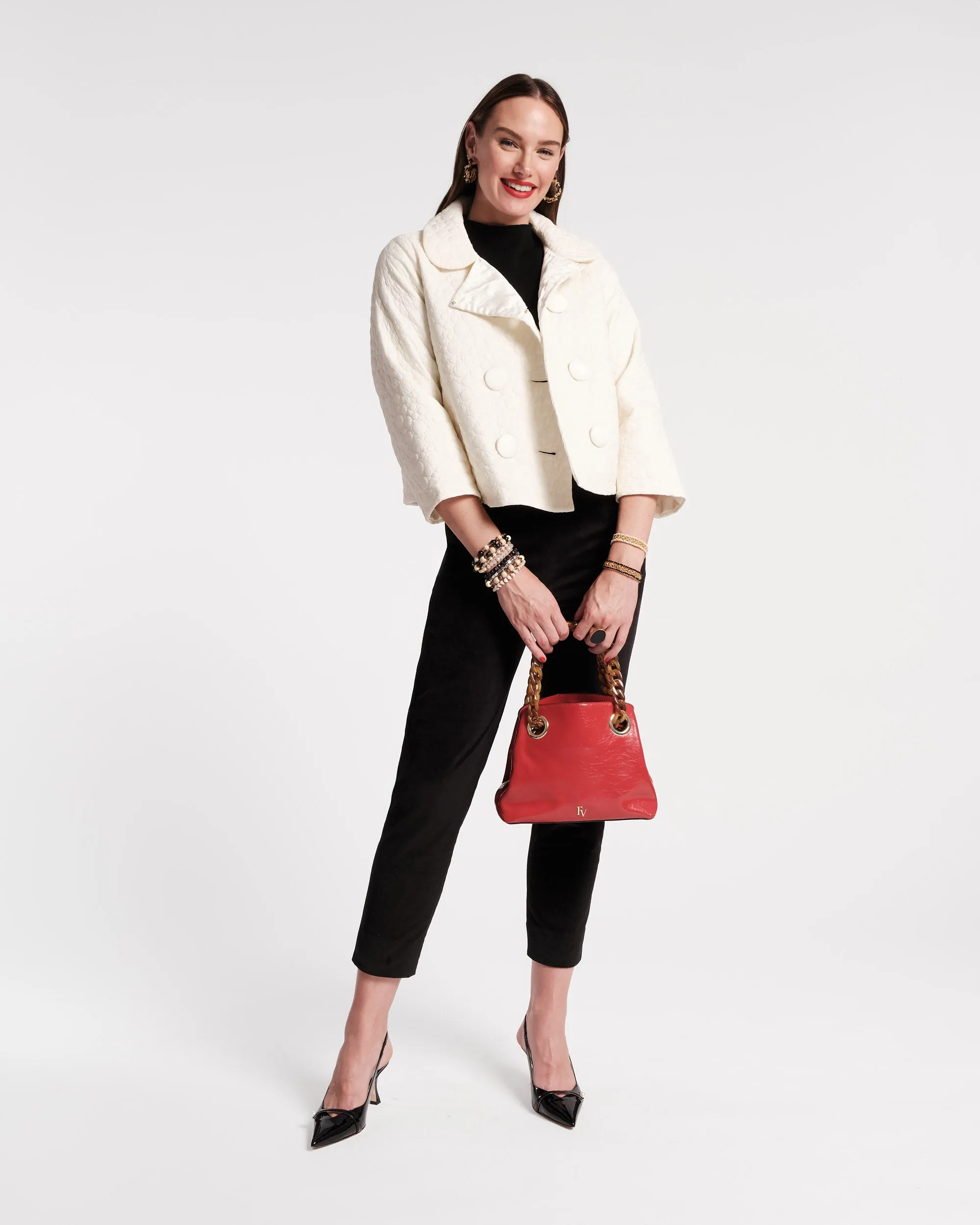Skip Tote Crinkled Leather