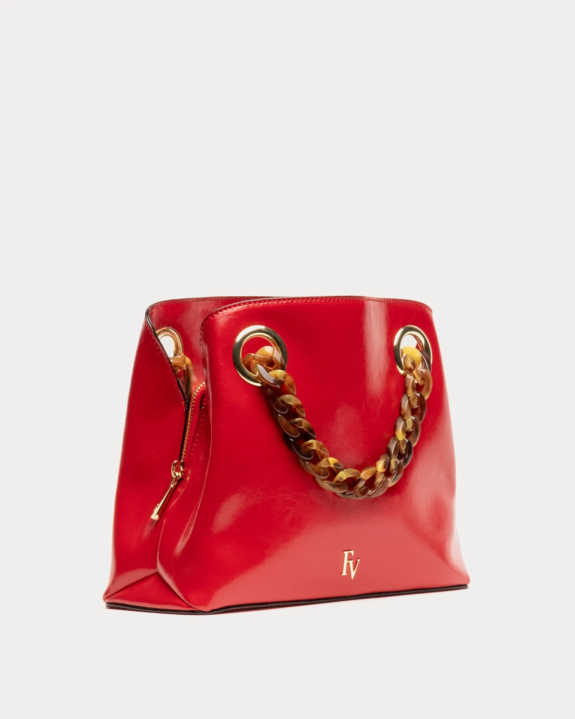 Skip Tote Crinkled Leather