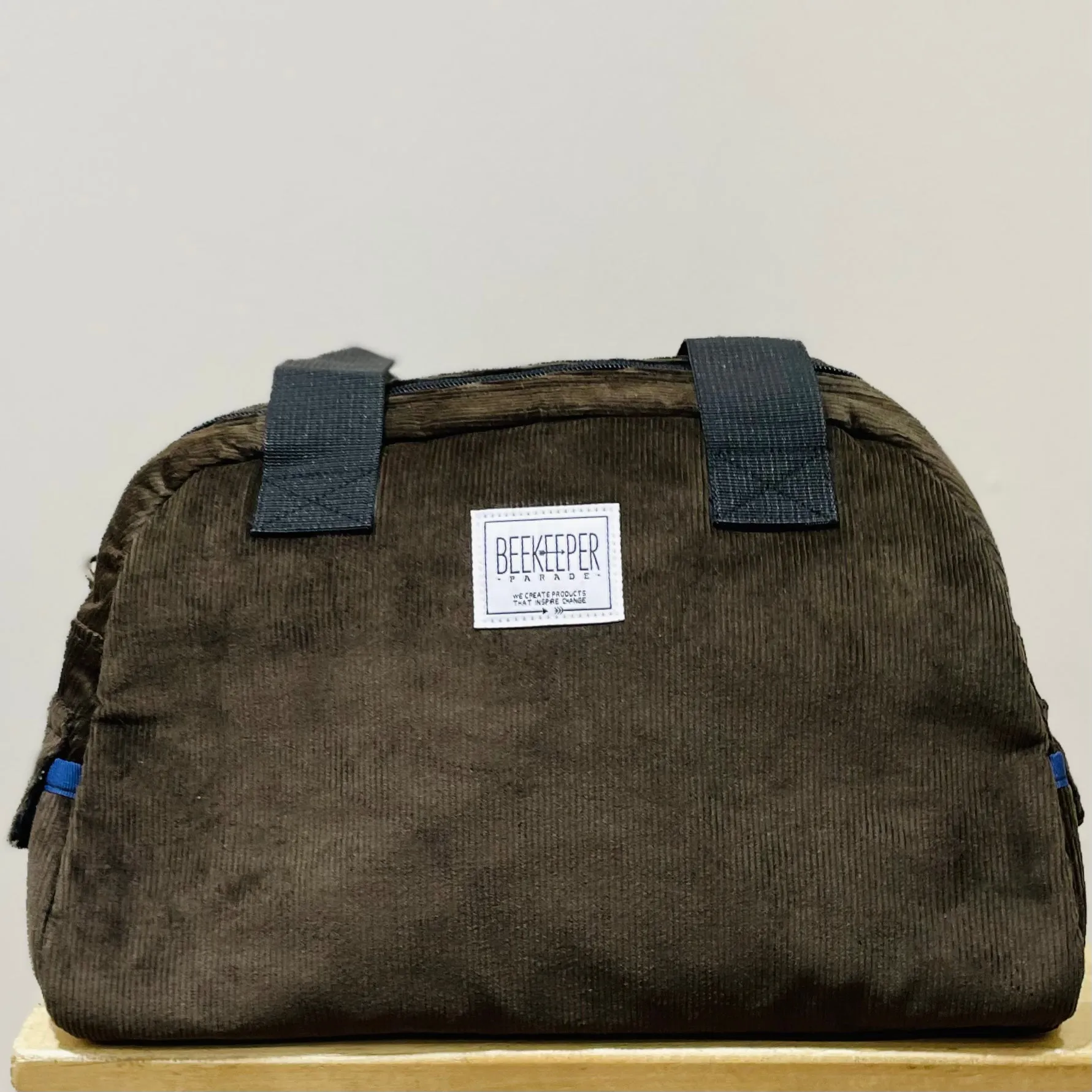 The Panda Chocolate 🍫 Corduroy BeeKeeper Handbag